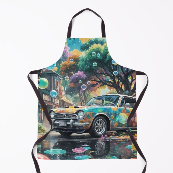 Item preview, Colorful car, bubbles, reflection, city designed and sold by Mianku | Für das Leben.