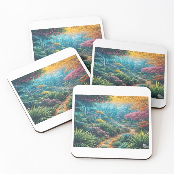 Item preview, A dreamlike path through a lush garden designed and sold by Mianku | Für das Leben.