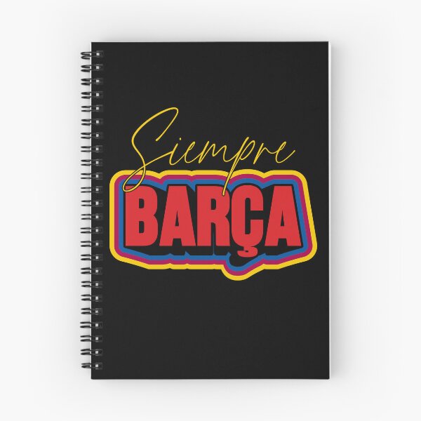 Item preview, Siempre Barça – Retro Football Typography Design | Barcelona Fan Art designed and sold by NicolasMar.
