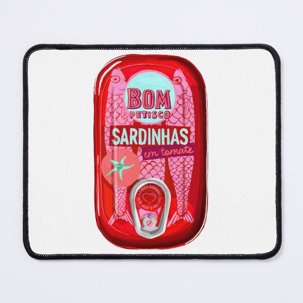 Item preview, Red Sardine Tin Hand Drawn designed and sold by KateIvesArt.
