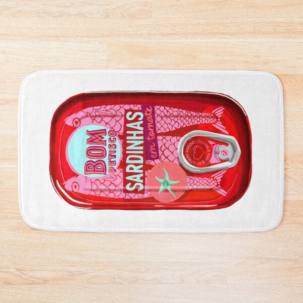 Item preview, Red Sardine Tin Hand Drawn  designed and sold by KateIvesArt.