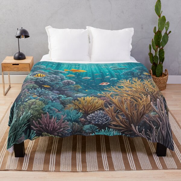 Item preview, Colorful reef life with shimmering sunlight designed and sold by Mianku | Für das Leben.
