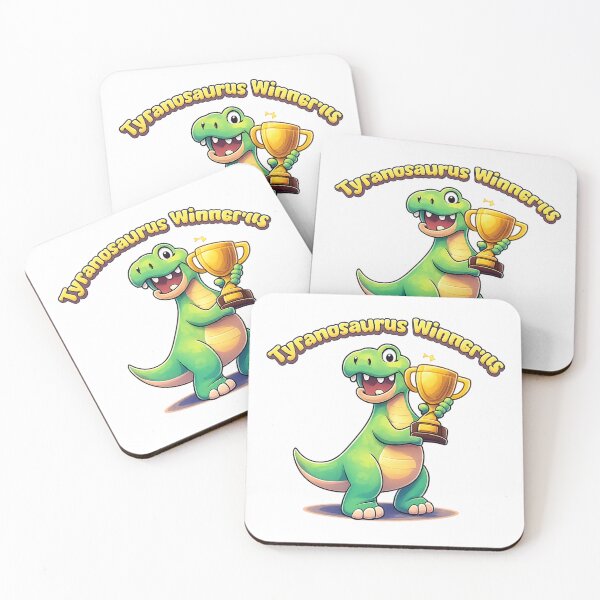 Item preview, Tyranosaurus Winnerus – Cute T-Rex with Trophy, Motivational Dinosaur Art for Kids, Classroom Reward and Achievement Wall Decor designed and sold by digitalbitcraft.