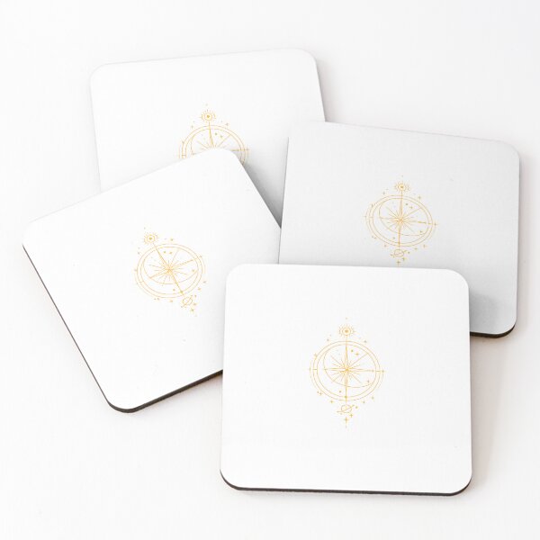Item preview, Sacred Cosmic Symbols in Gold Line Art designed and sold by Eloro.
