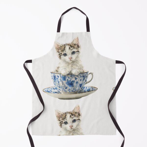 Item preview, Kitten in a tea cup designed and sold by MendaciousMina.