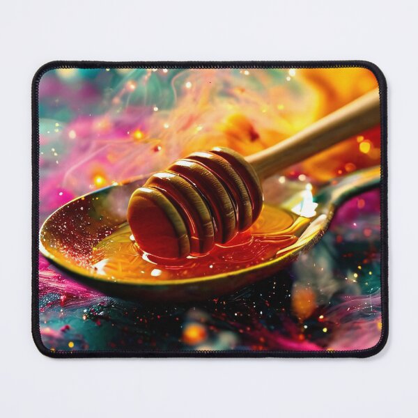 Item preview, Honey on a spoon in a fantastic setting designed and sold by Mianku | Für das Leben.