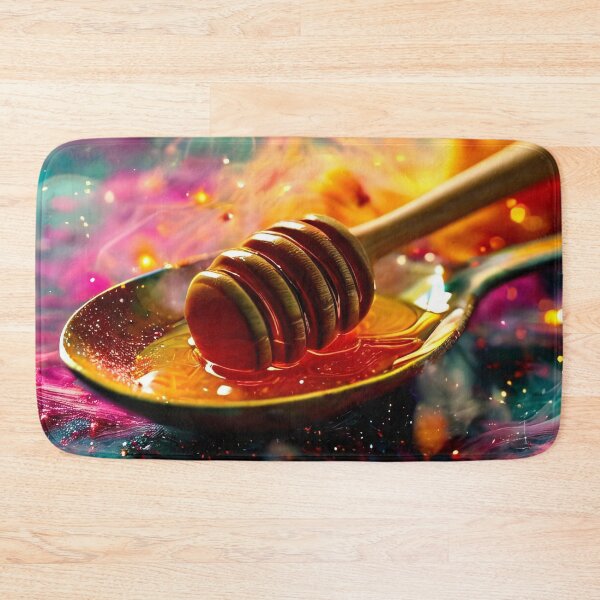 Item preview, Honey on a spoon in a fantastic setting designed and sold by Mianku | Für das Leben.
