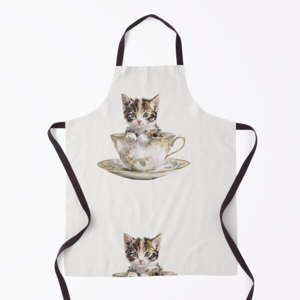 Item preview, Kitten in a tea cup designed and sold by MendaciousMina.