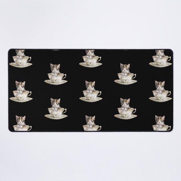 Item preview, Kitten in a tea cup designed and sold by MendaciousMina.