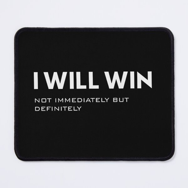 Item preview, I Will Win – Motivational Success Quote Typography designed and sold by TorqueThread.