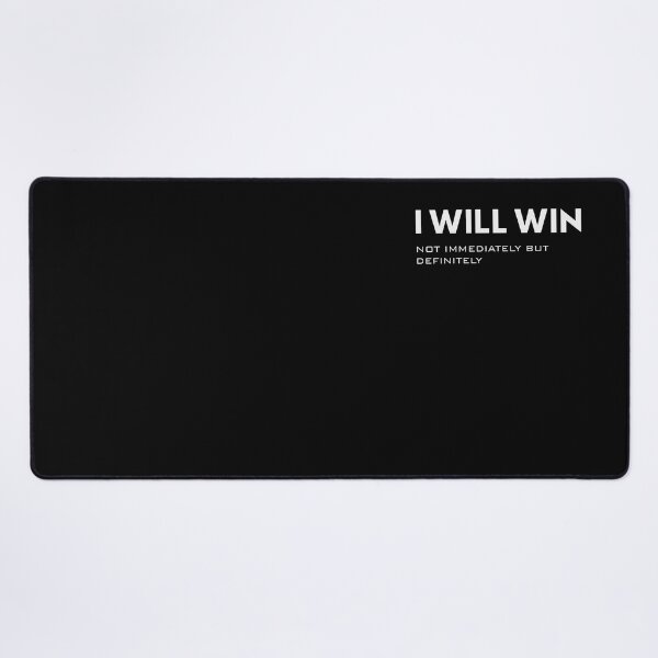 Item preview, I Will Win – Motivational Success Quote Typography designed and sold by TorqueThread.