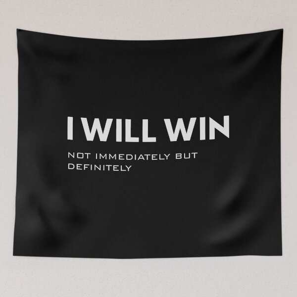 Item preview, I Will Win – Motivational Success Quote Typography designed and sold by TorqueThread.