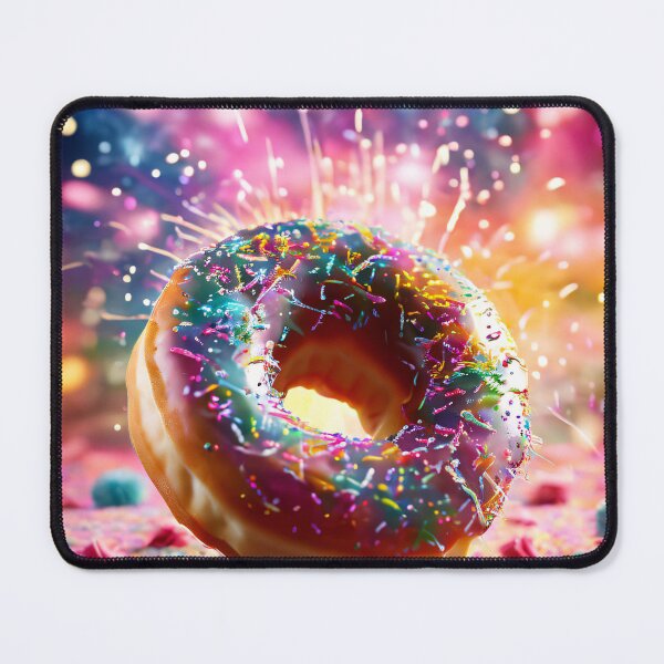 Item preview, Colorful donut under sparkling fireworks designed and sold by Mianku | Für das Leben.