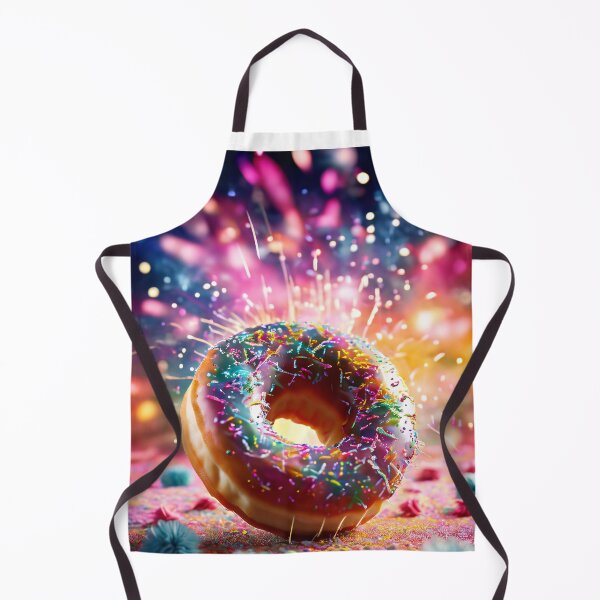 Item preview, Colorful donut under sparkling fireworks designed and sold by Mianku | Für das Leben.