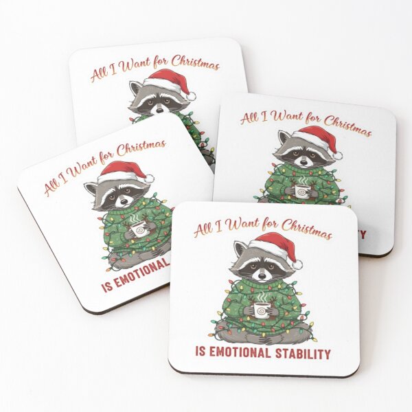 Item preview, All I Want For Christmas Is Emotional Stability – Funny Mental Health Holiday Gift designed and sold by MarsupilamiFans.