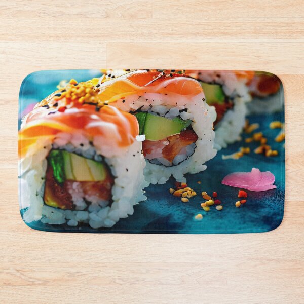 Item preview, Sushi roll with salmon and avocado designed and sold by Mianku | Für das Leben.