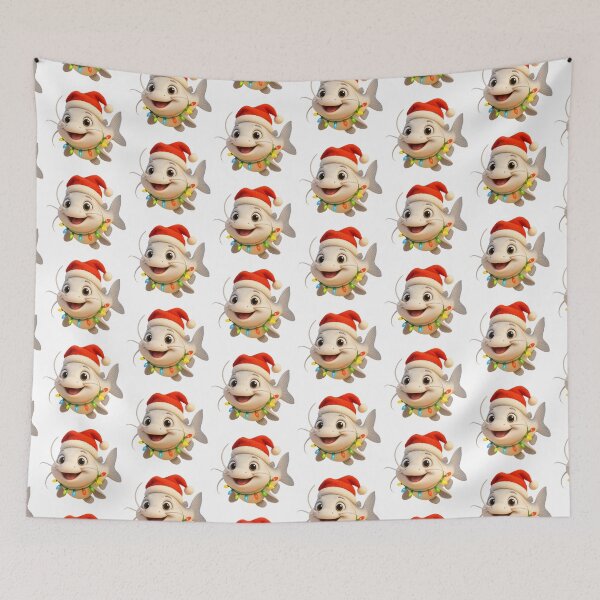 Item preview, Christmas White Catfish designed and sold by Sillytoe.