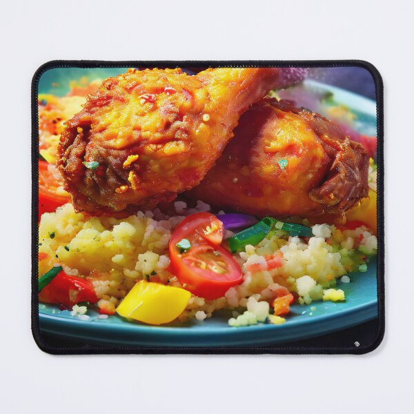 Item preview, Festive chicken dish with cosmic elements designed and sold by Mianku | Für das Leben.