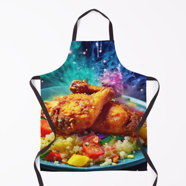 Item preview, Festive chicken dish with cosmic elements designed and sold by Mianku | Für das Leben.