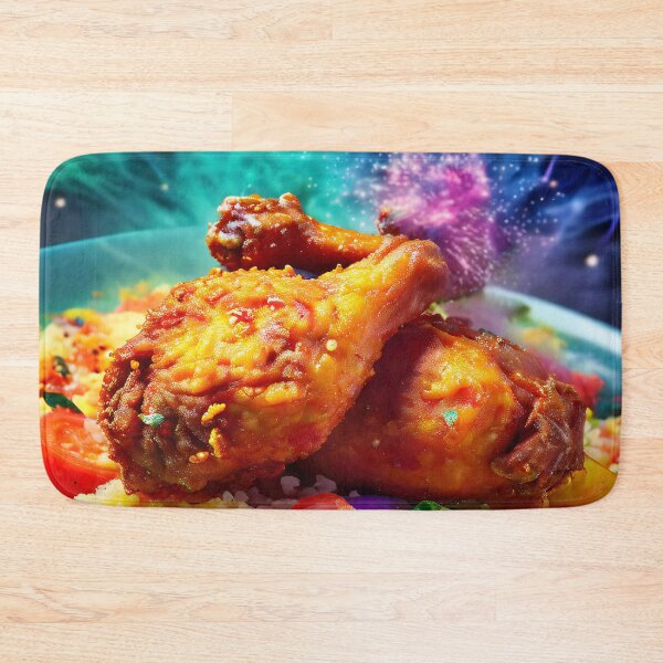 Item preview, Festive chicken dish with cosmic elements designed and sold by Mianku | Für das Leben.
