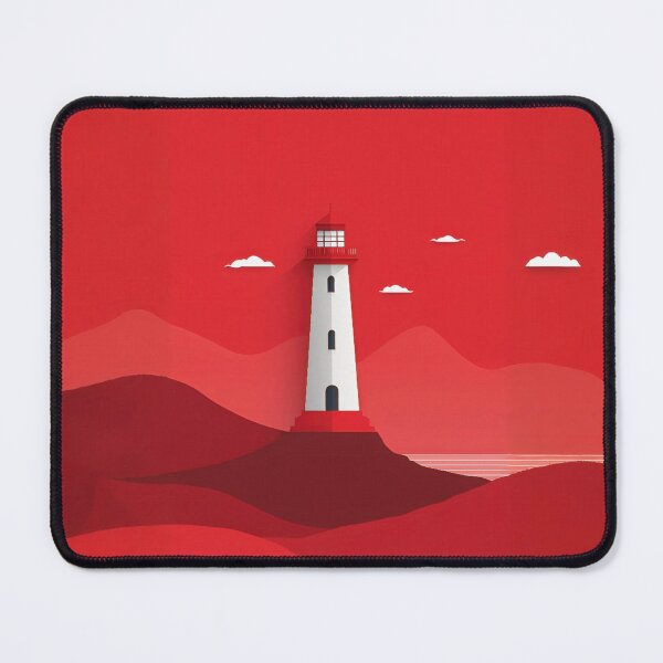 Item preview, Minimalist Lighthouse Silhouette Nautical Art designed and sold by The Artfiller.