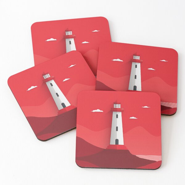 Item preview, Minimalist Lighthouse Silhouette Nautical Art designed and sold by The Artfiller.