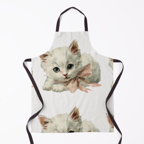 Item preview, Vintage Kitten with a pink bow designed and sold by MendaciousMina.