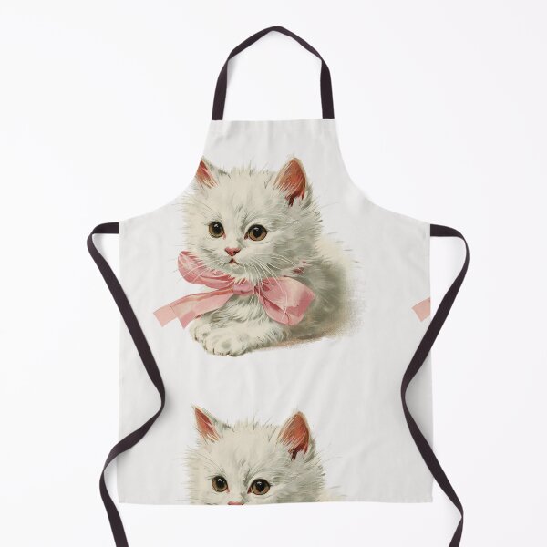 Item preview, Vintage Kitten with a pink bow designed and sold by MendaciousMina.