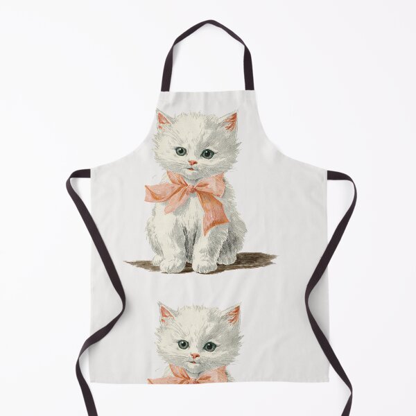 Item preview, Vintage Kitten with a pink bow designed and sold by MendaciousMina.