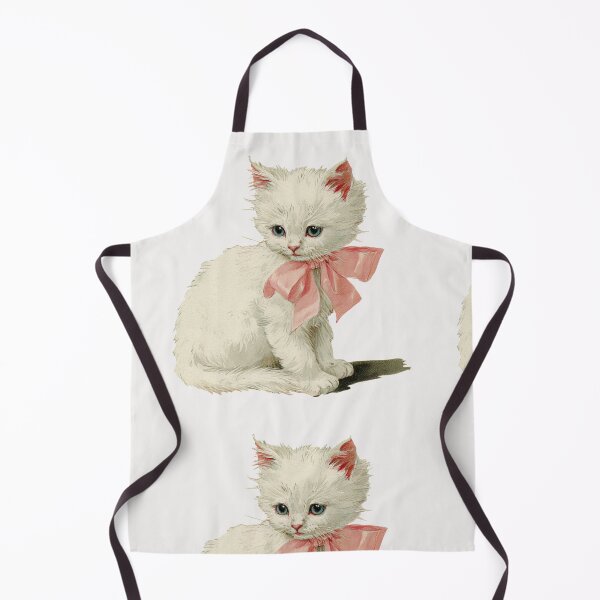 Item preview, Vintage Kitten with a pink bow designed and sold by MendaciousMina.