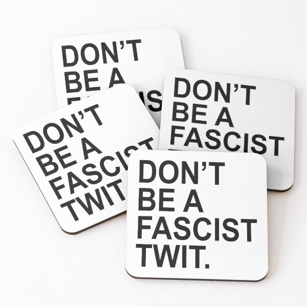 Item preview, Don't be a fascist TWIT (black) designed and sold by Thelittlelord.