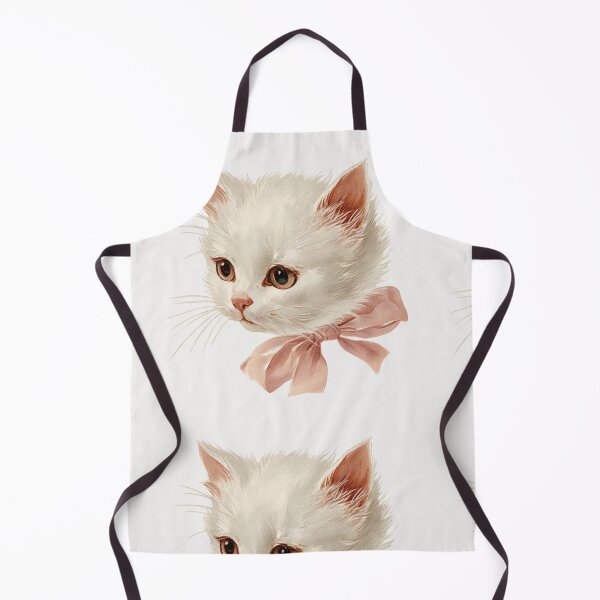 Item preview, Vintage Kitten with a pink bow designed and sold by MendaciousMina.