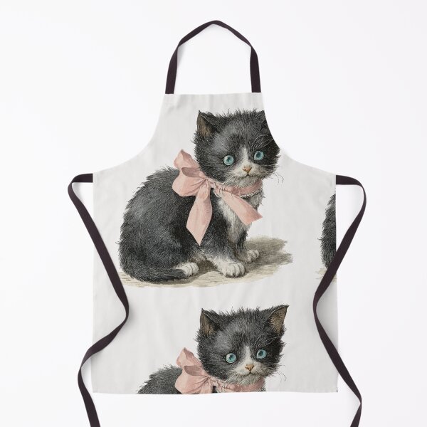 Item preview, Vintage Kitten with a pink bow designed and sold by MendaciousMina.