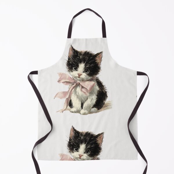 Item preview, Vintage Kitten with a pink bow designed and sold by MendaciousMina.