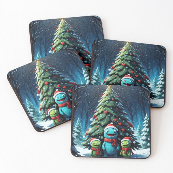 Item preview, Cute Monster Xmas w BG designed and sold by Hunana 5o6.