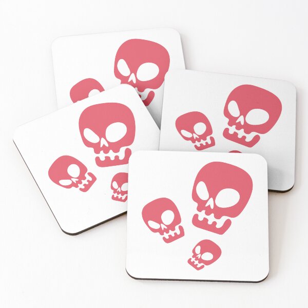 Item preview, Minimal Red Skulls – Modern Gothic Skull Illustration designed and sold by Horrify.