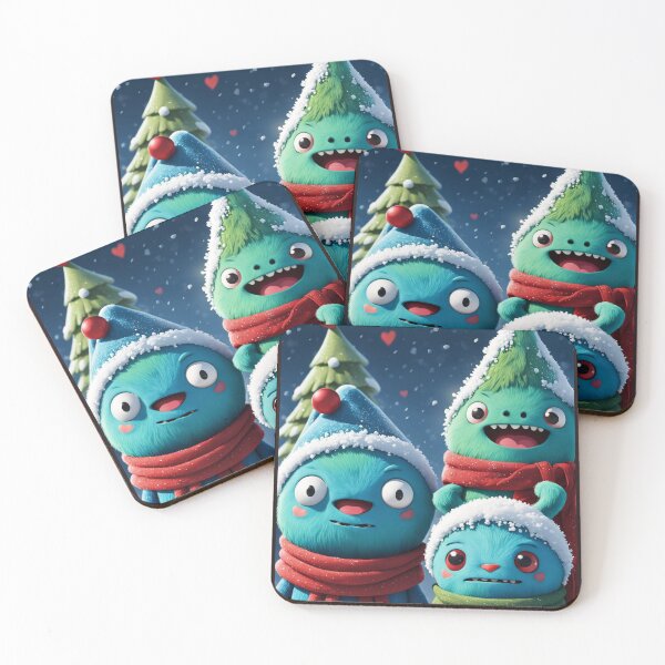 Item preview, 3 Cute Monster w BG designed and sold by Hunana 5o6.