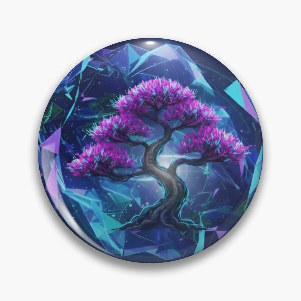 Item preview, Cybernetic Zen: Neon Bonsai in Crystal Void designed and sold by JanRizz.