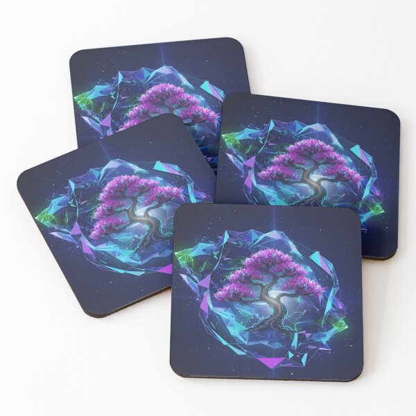 Item preview, Cybernetic Zen: Neon Bonsai in Crystal Void designed and sold by JanRizz.