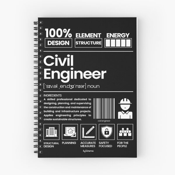 Item preview, Civil Engineer || Jobs Series - White designed and sold by bySirena.