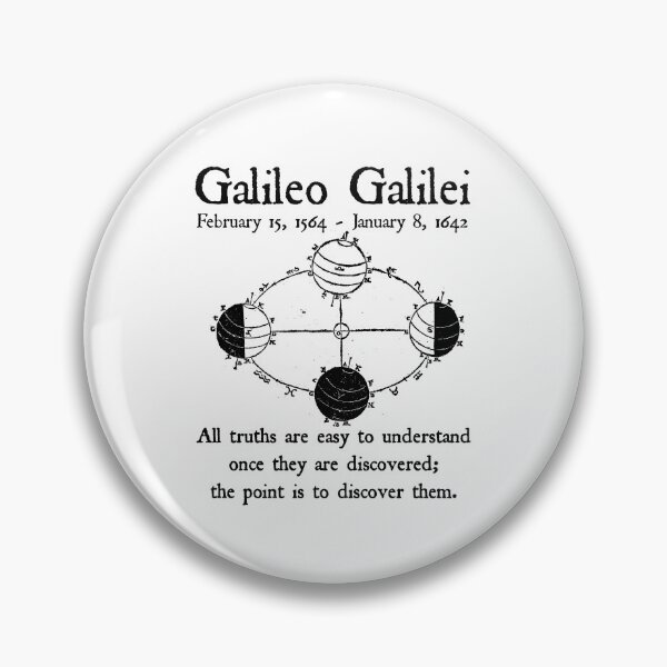 Item preview, Nerdy Vintage Galileo Galilei Science Teacher Black Text designed and sold by MathWare MathClips.