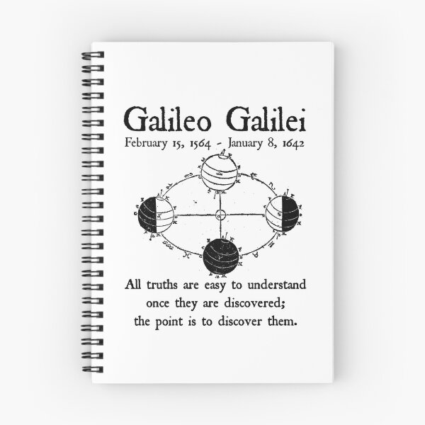 Item preview, Nerdy Vintage Galileo Galilei Science Teacher Black Text designed and sold by MathWare MathClips.