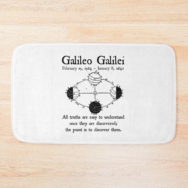 Item preview, Nerdy Vintage Galileo Galilei Science Teacher Black Text designed and sold by MathWare MathClips.