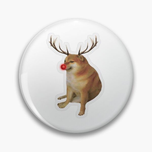 Item preview, Reindeer Cheems  designed and sold by starsdesignsco.