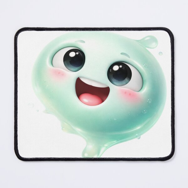 Item preview, Cute Mint Slime Character – Kawaii Jelly Blob Aesthetic Design designed and sold by zevorgue.