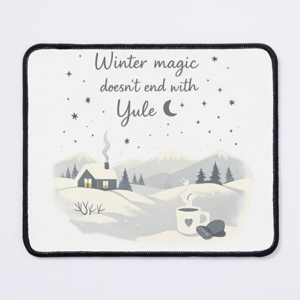 Item preview, Winter Magic Doesn’t End with Yule — Cozy Pagan Winter Art designed and sold by Miagolio.