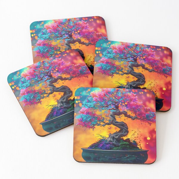 Item preview, A colorful bonsai tree in all its glory. designed and sold by Mianku | Für das Leben.