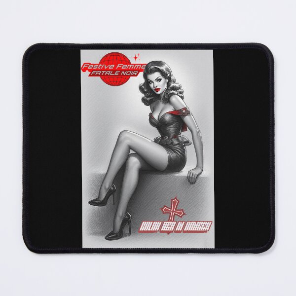 Item preview, Festive Femme Fatale Noir – Color Her in Danger designed and sold by Mark Mentzer.