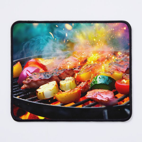 Item preview, Summer barbecue with fireworks in the background designed and sold by Mianku | Für das Leben.