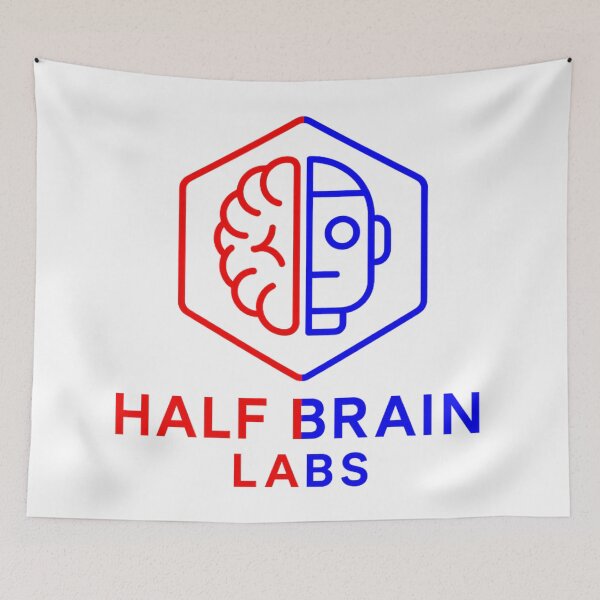 Artikelvorschau, HB Rot & Blau entworfen und verkauft von Half Brain Labs.